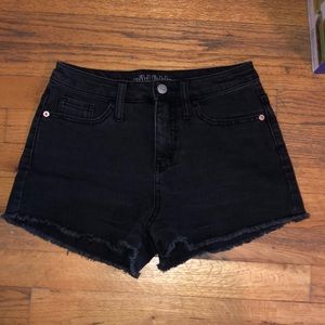 Black high waisted Jean shorts